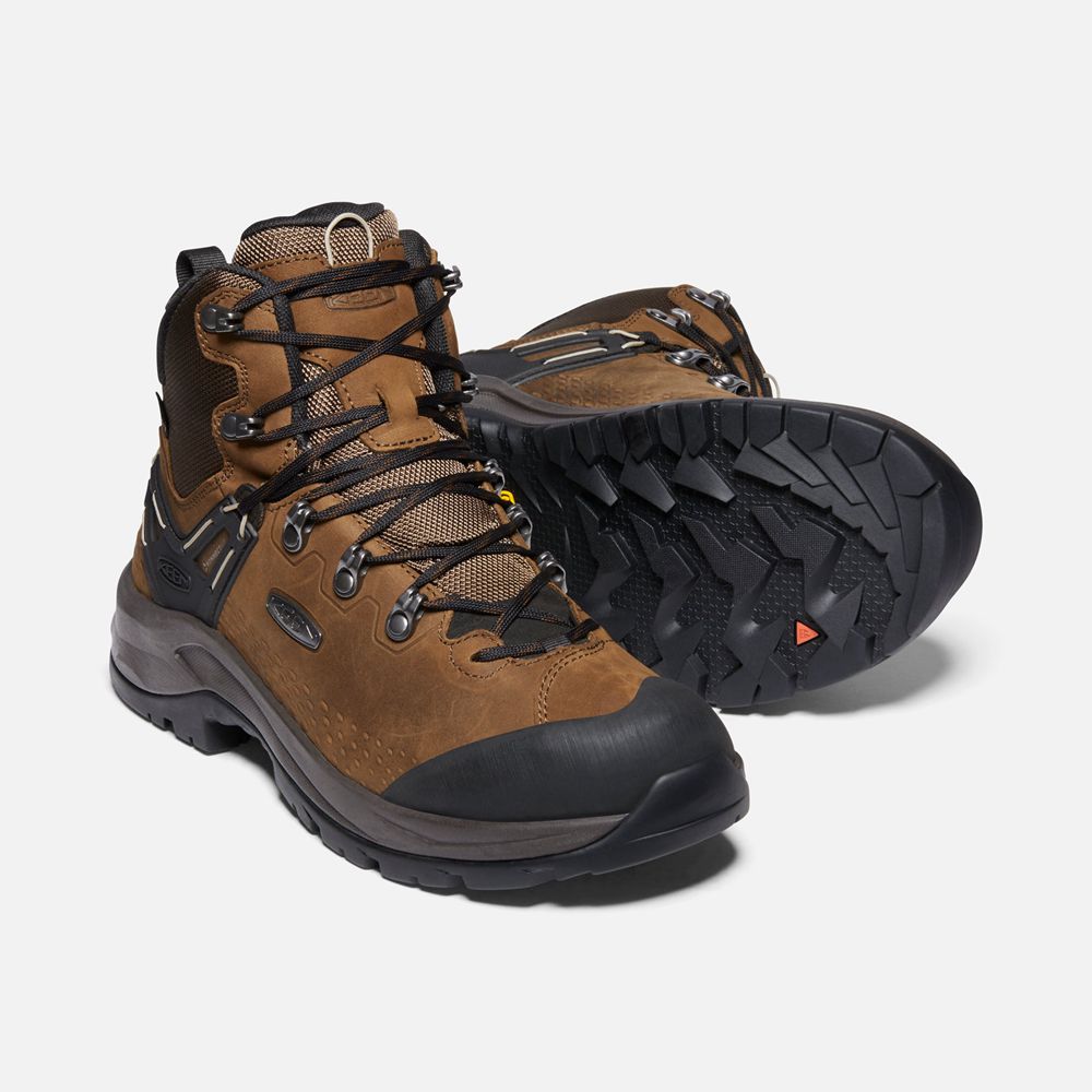 Bottes de Randonnée Keen Homme Marron/Noir | Wild Sky Waterproof | DEATG-2497